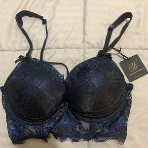 NWT Honey Birdette lace balconette bra 32F
